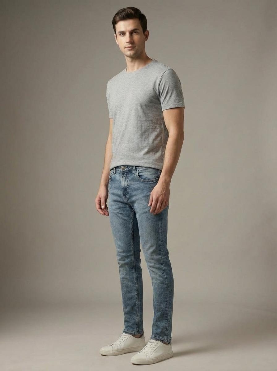 REGULAR GREY JEANS