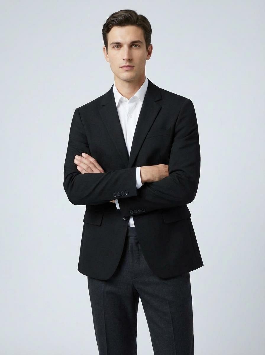 REGULAR BLACK BLAZER