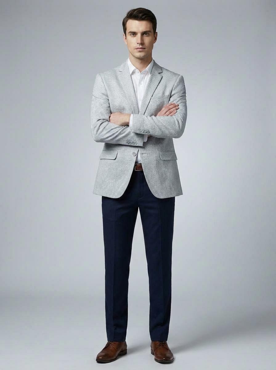 REGULAR ICE BLUE BLAZER