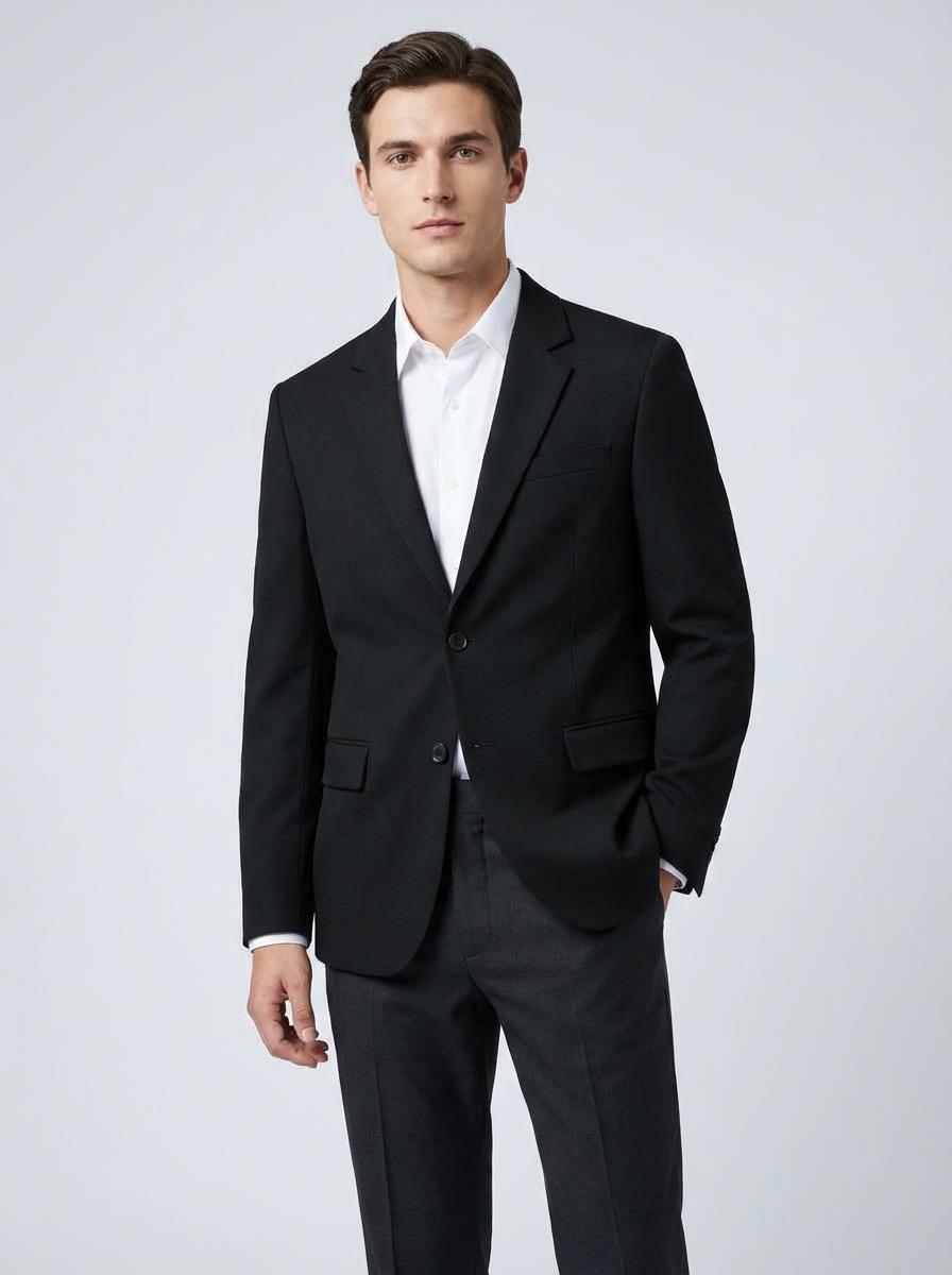 REGULAR BLACK BLAZER