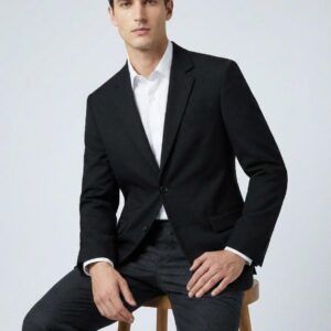 REGULAR BLACK BLAZER