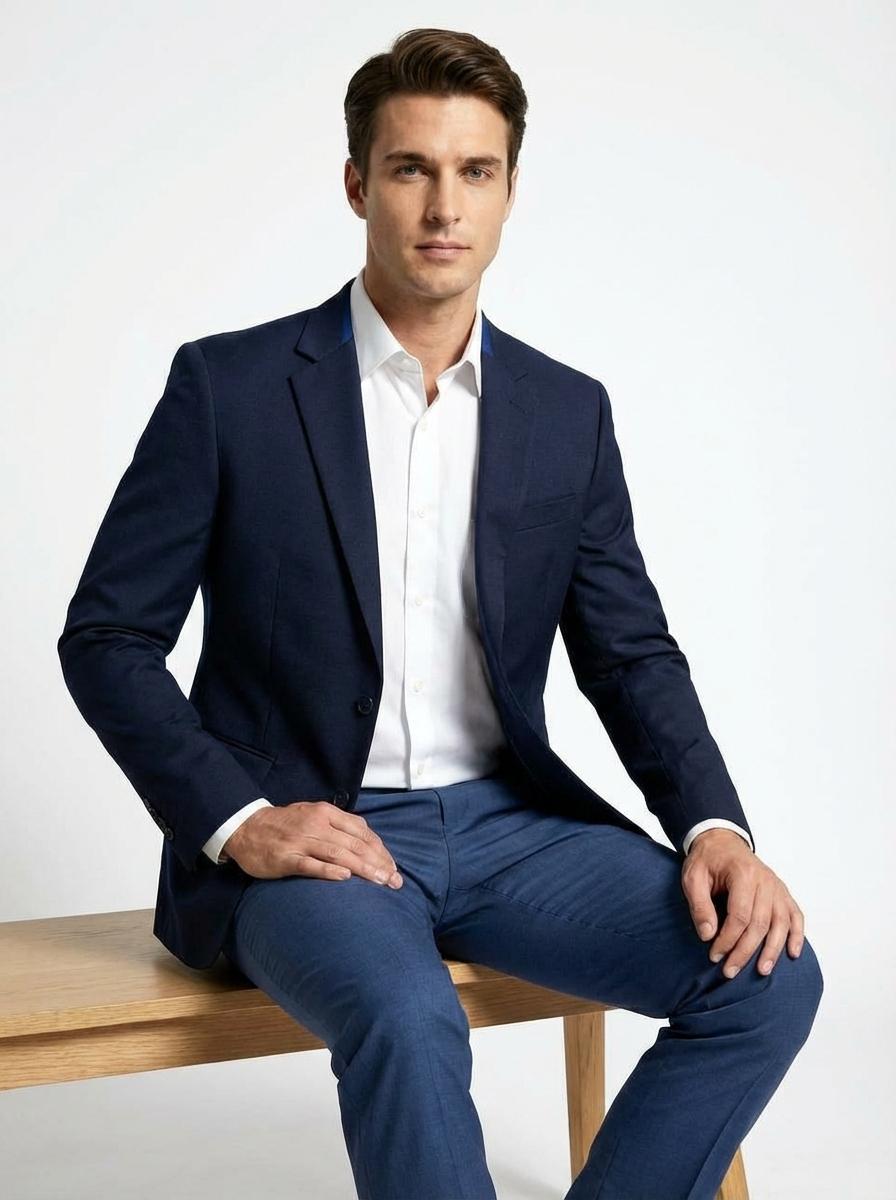 REGULAR NAVY BLUE BLAZER