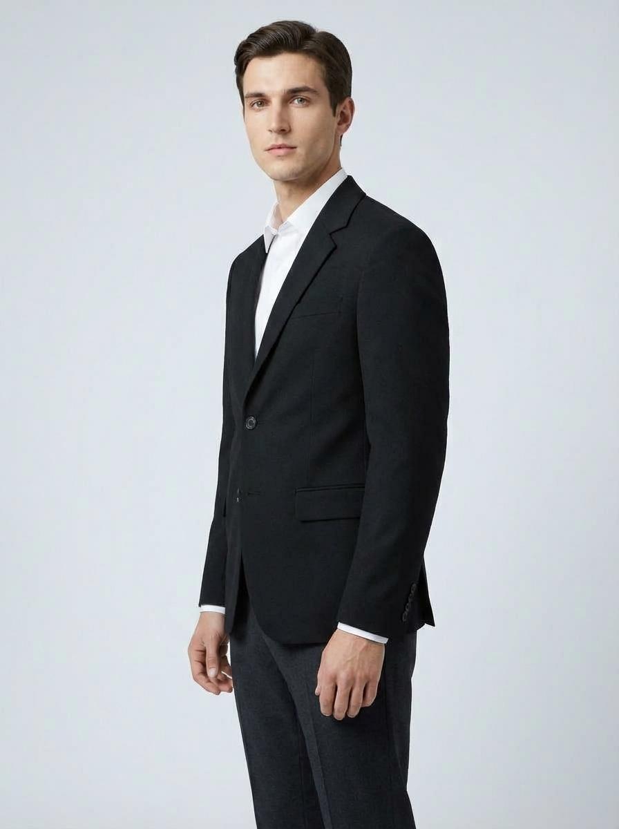 REGULAR BLACK BLAZER