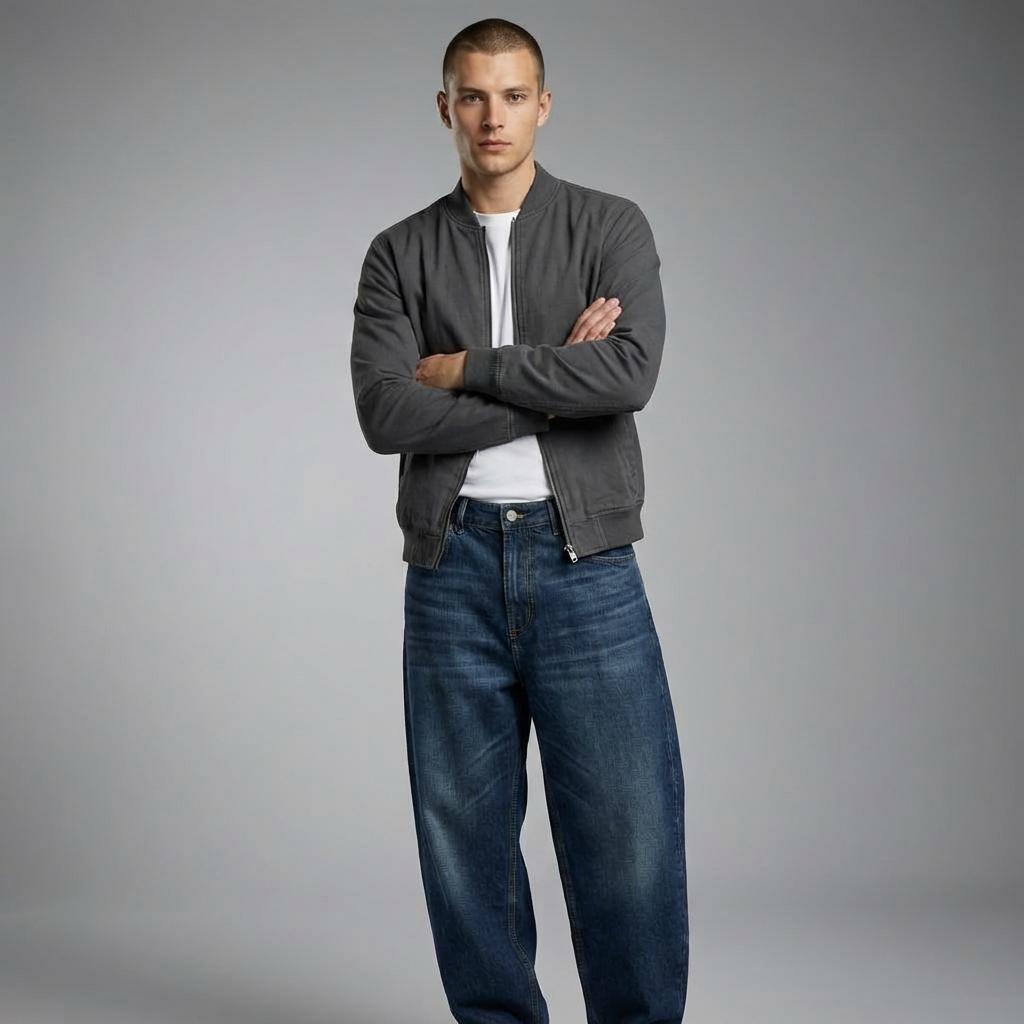 HEAVY DENIM BAGGY JEANS